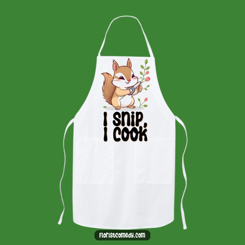 Funny Squirrel Gardener Apron: Cook and Create with Woodland Charm