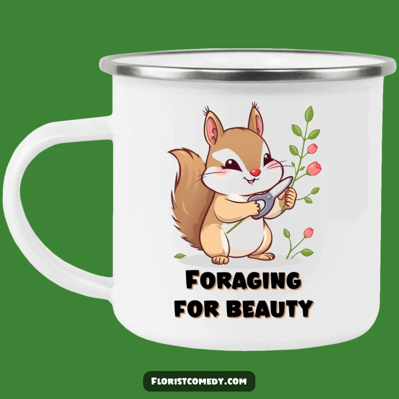 Funny Squirrel Campfire Mug: Trailside Gardening and Cozy Sips