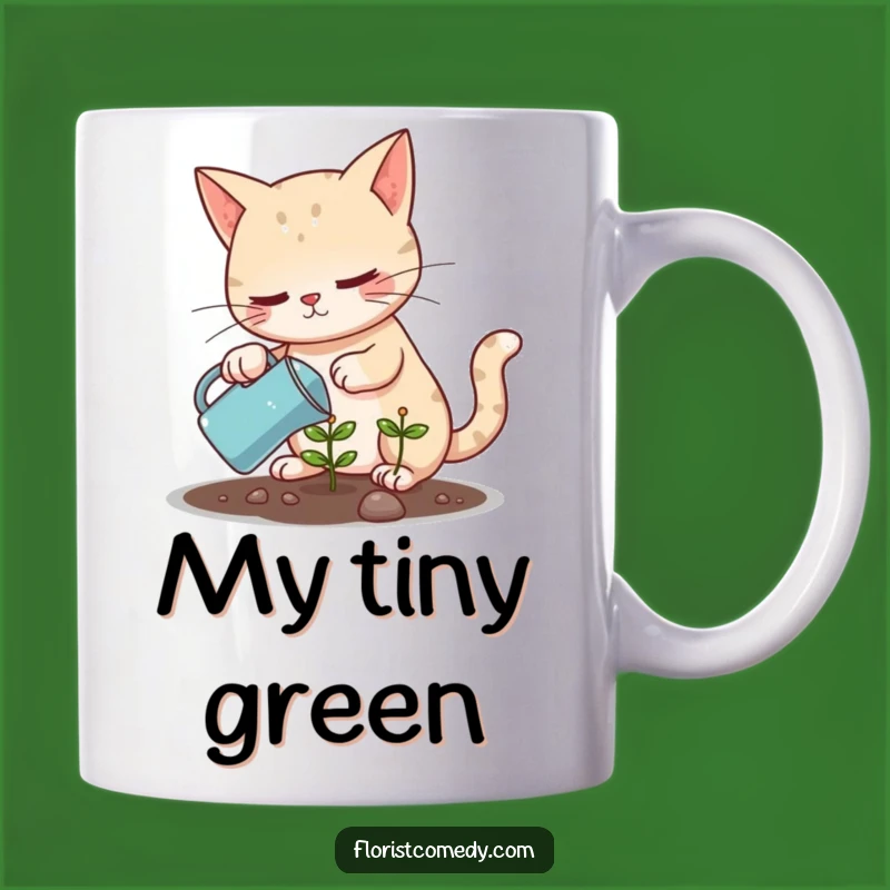 Funny Determined Cat Plant Mug - Dedicated Gardener Gift