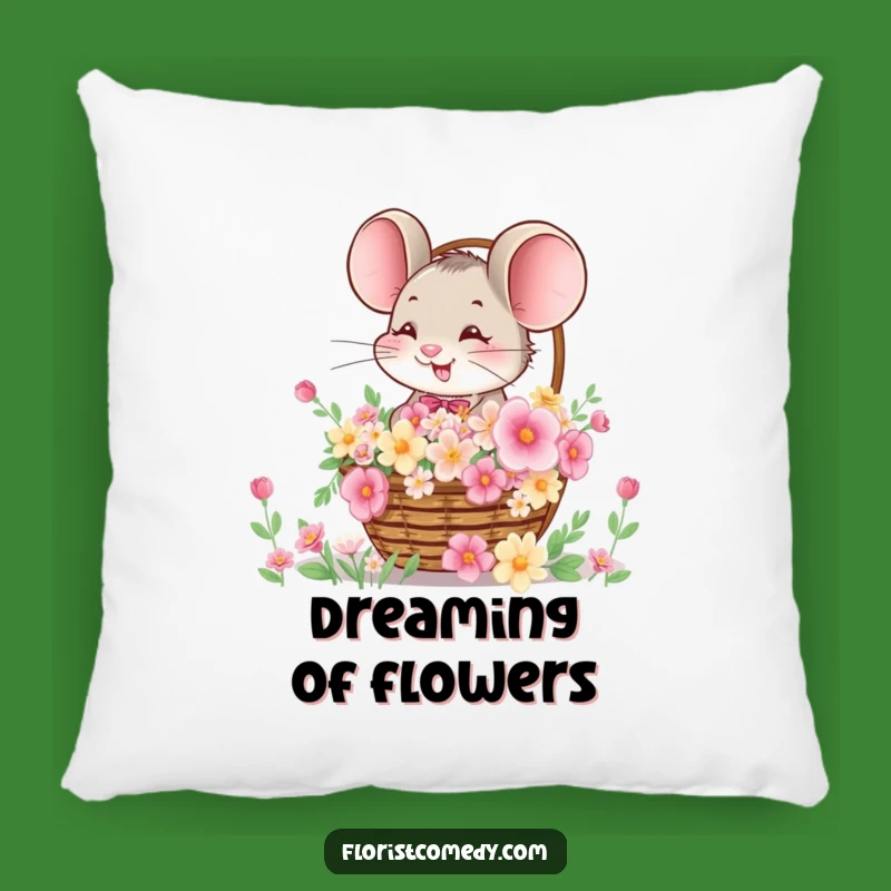 Funny Mouse Flower Pillow: Cozy Comfort with a Touch of Giggles