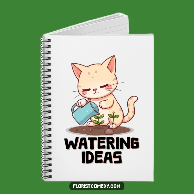 Funny Cat Plant Notebook - Jot Down Growth & Ideas