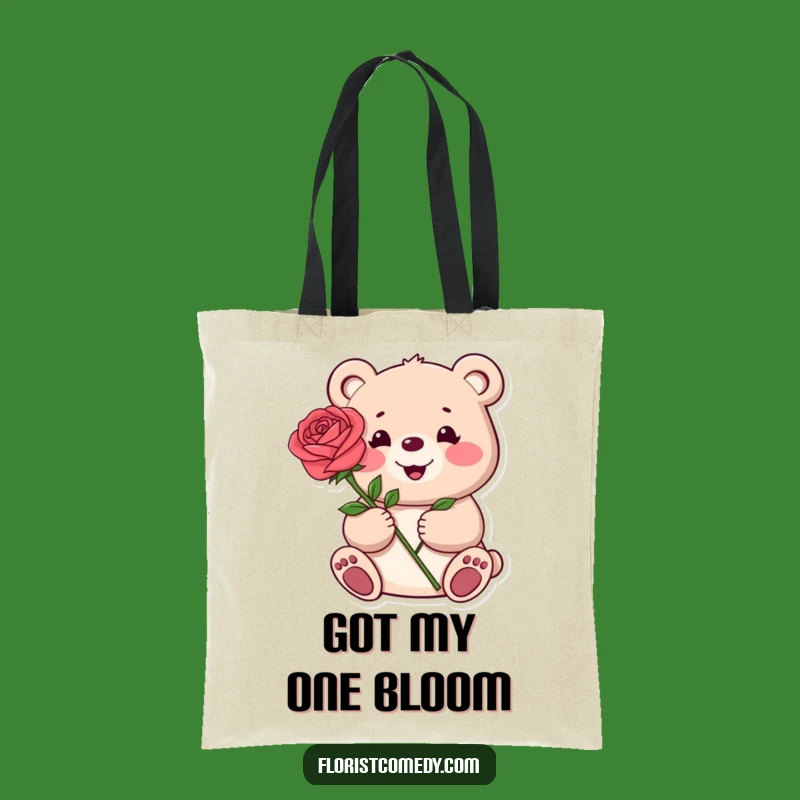 Funny Bear Rose Tote Bag: Carry Love Wherever You Go